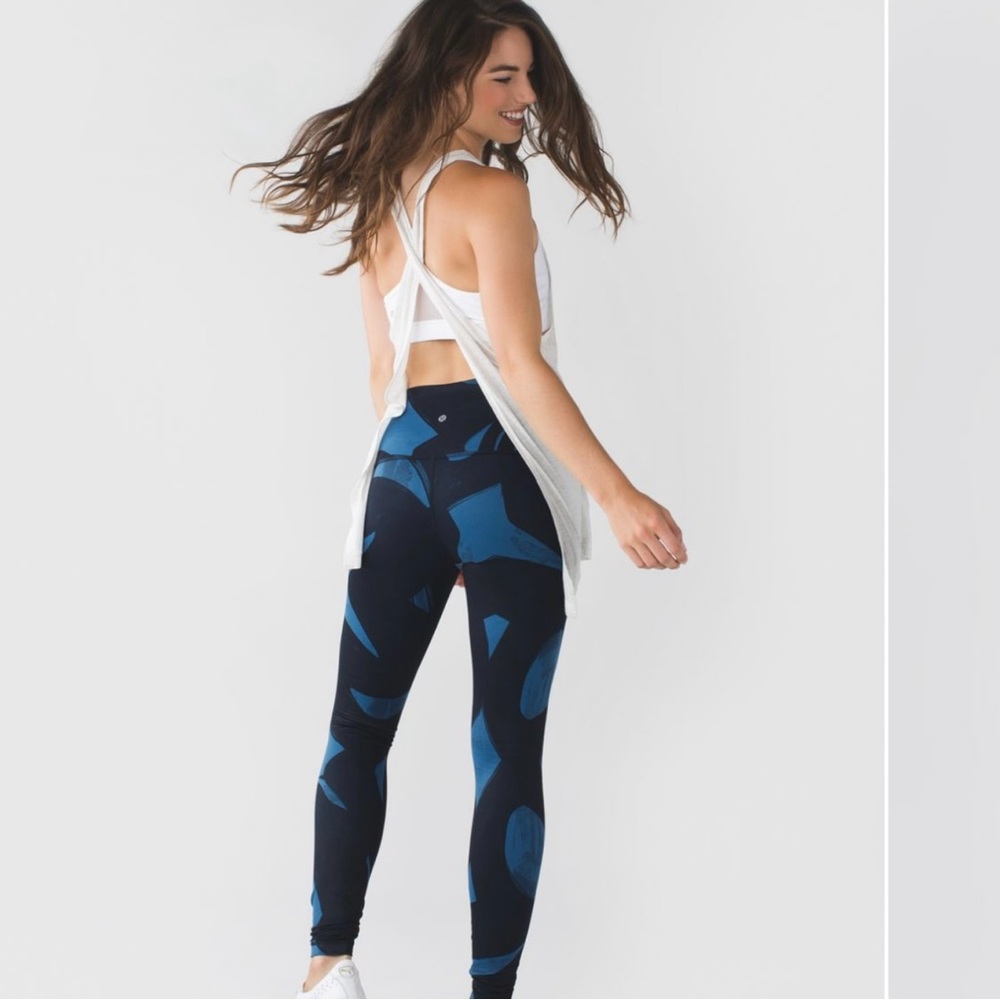 Like New LULULEMON Wunder Under High Rise Pant Full-On Luon Size 8